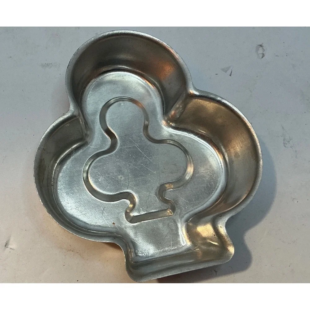 Vintage Playing Card Suit Mini Cake Jello Molds‎ Aluminum Set of 4